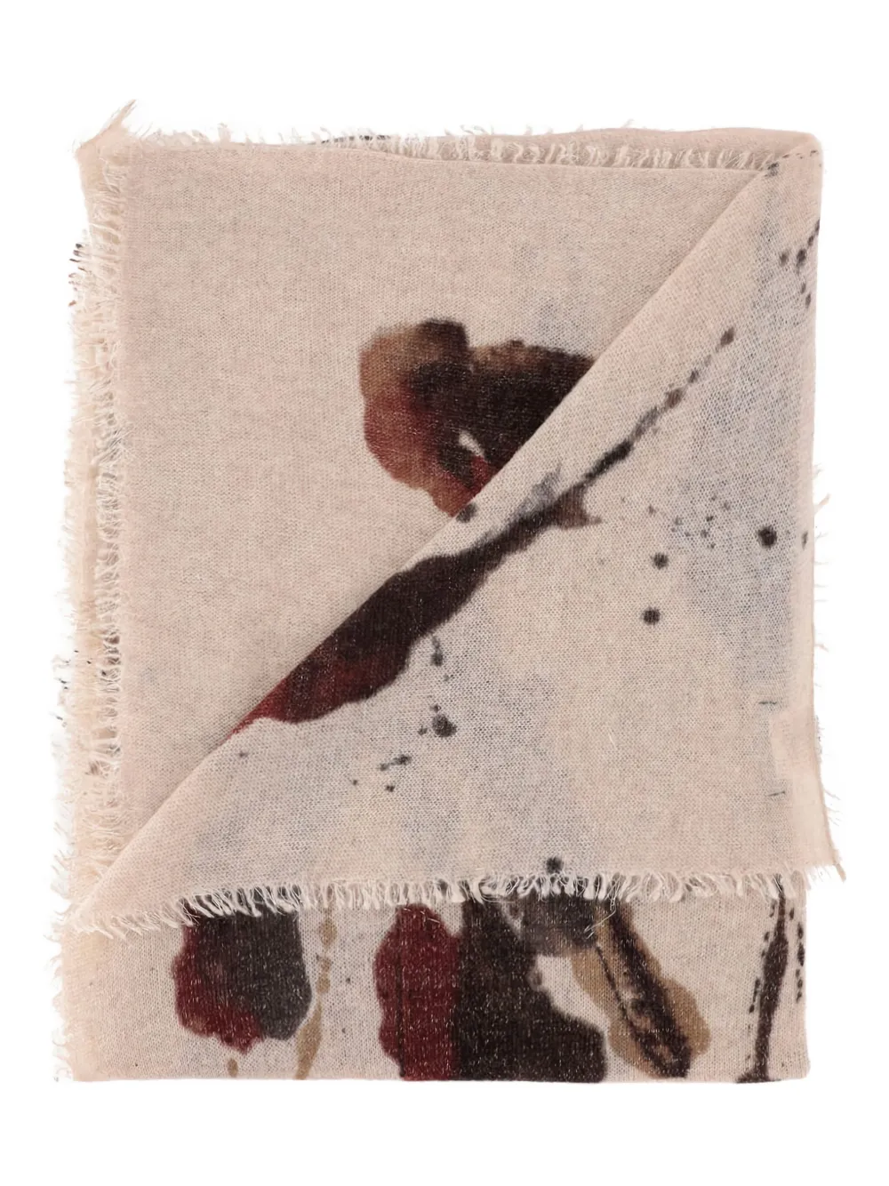 

Шарф с абстрактным принтом и бахромой FALIERO SARTI, нейтральный