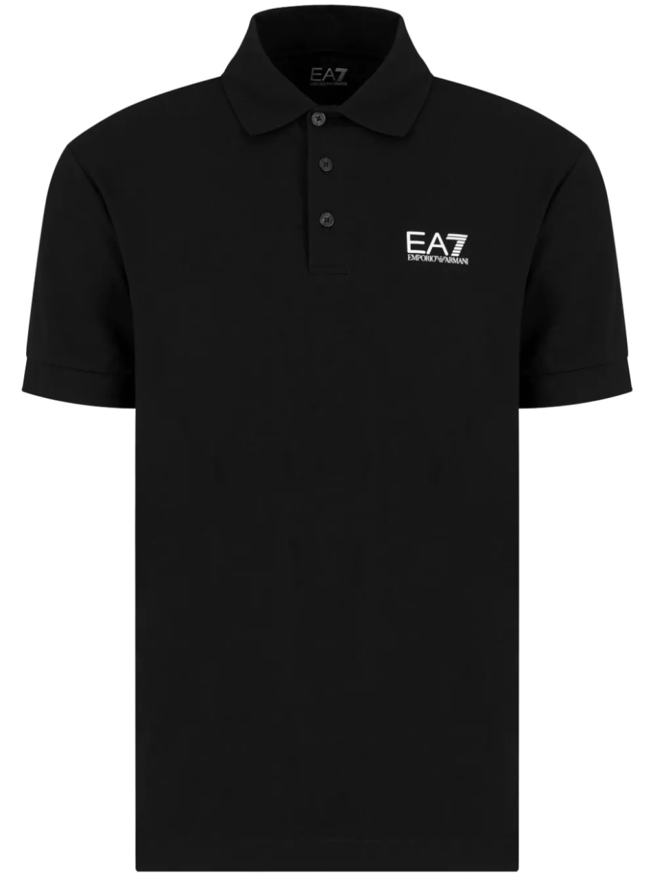 

Рубашка поло с тисненым логотипом Ea7 Emporio Armani, черный