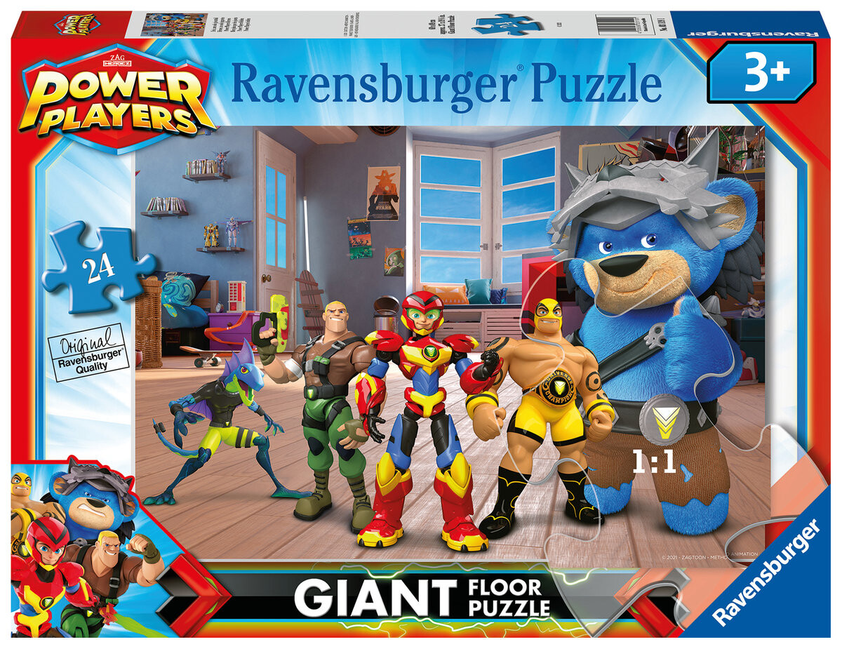 

Ravensburger, Пазл 2D, Гигант, Power Players, 24 шт.