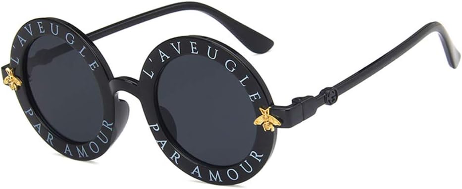 

Солнцезащитные очки Shiratori унисекс в стиле ретро, ​​ярко-черные, серые, для отдыха и путешествий, круглые, неполяризованные, с защитой от УФ-излучения UV400, Bright Black Grey