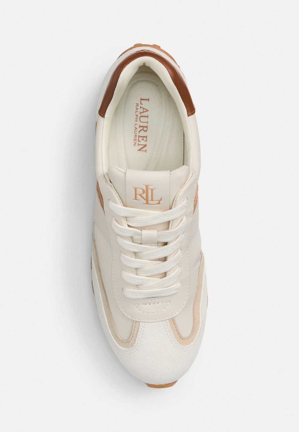 

Кроссовки на шнуровке DANI SUEDE LEATHER TRAINER Ralph Lauren, белый