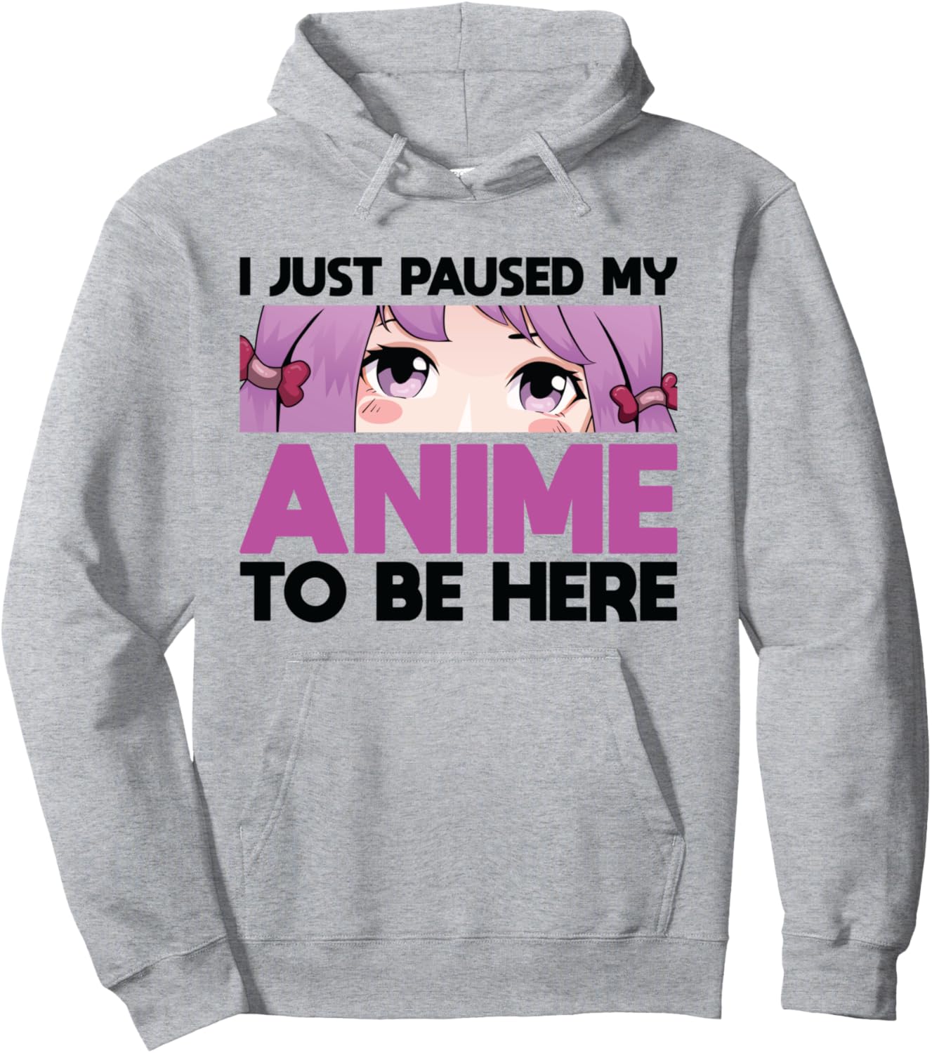 

Приостановите аниме и оставайтесь здесь. Худи с аниме-принтом Anime Lovers Gift, серый