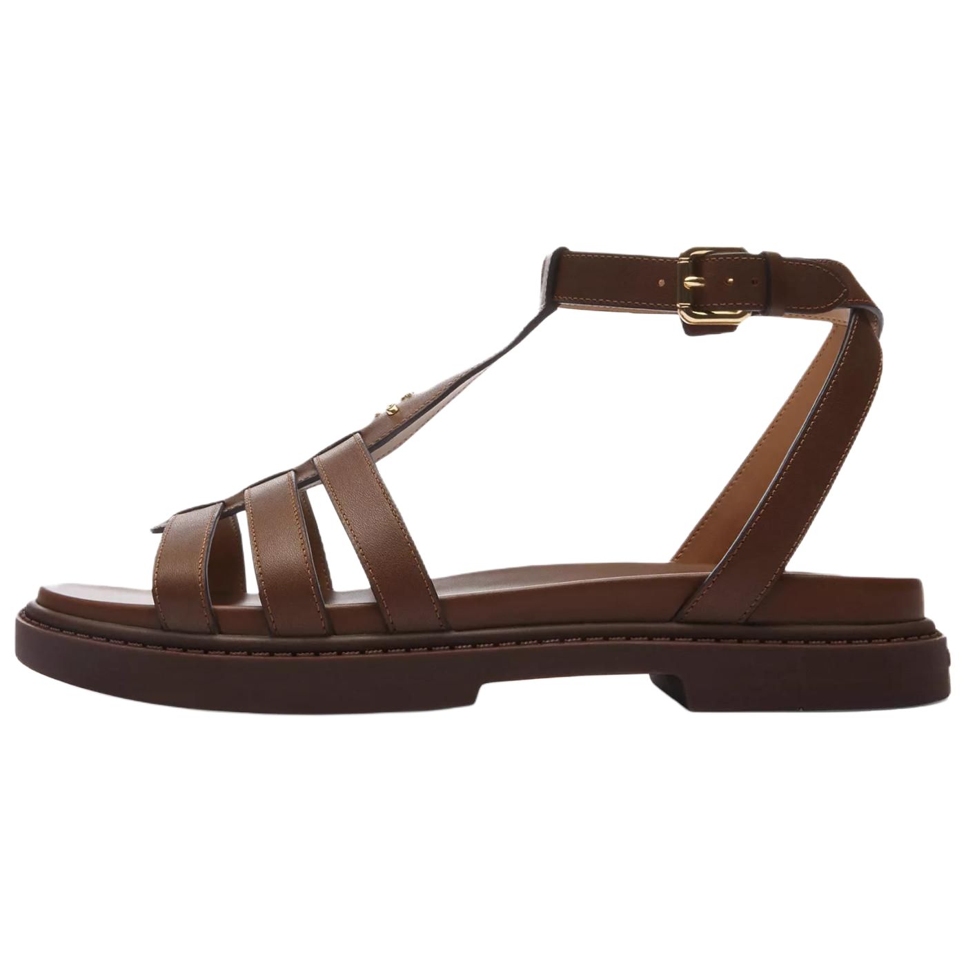 Franny Roman Sandals Women's Dark Brown COACH