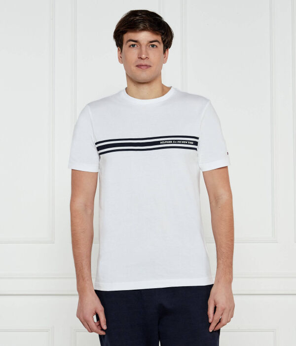 

Футболка Tommy Hilfiger с контрастной полосой, белый