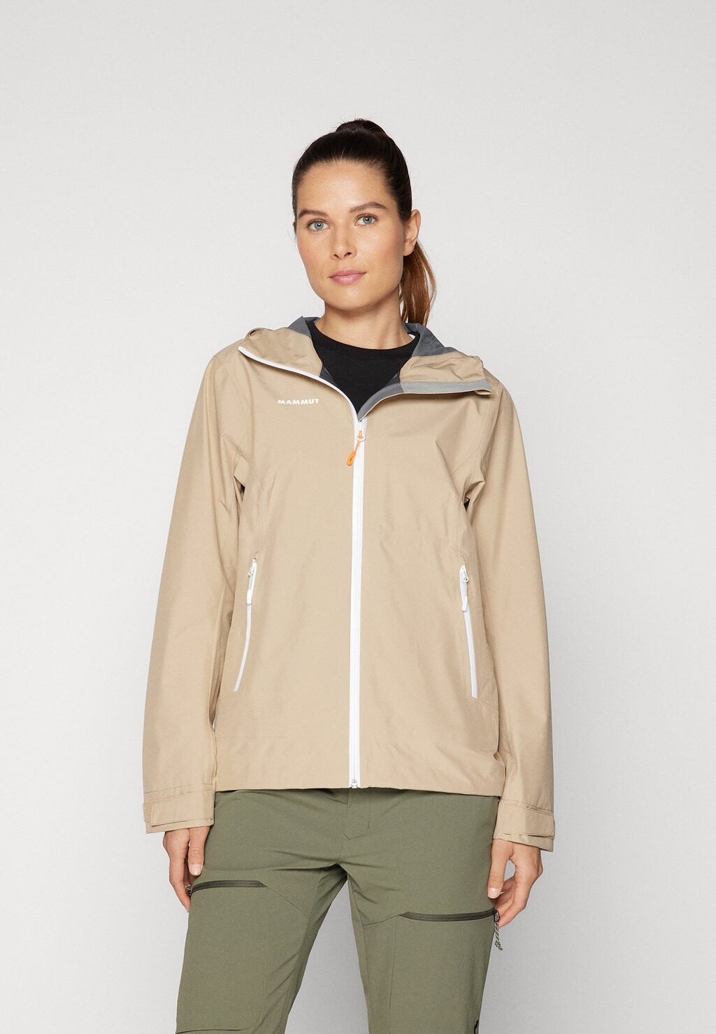 

Куртка Hardshell ALTO LIGHT HOODED JACKET WOMEN Mammut, цвет savannah