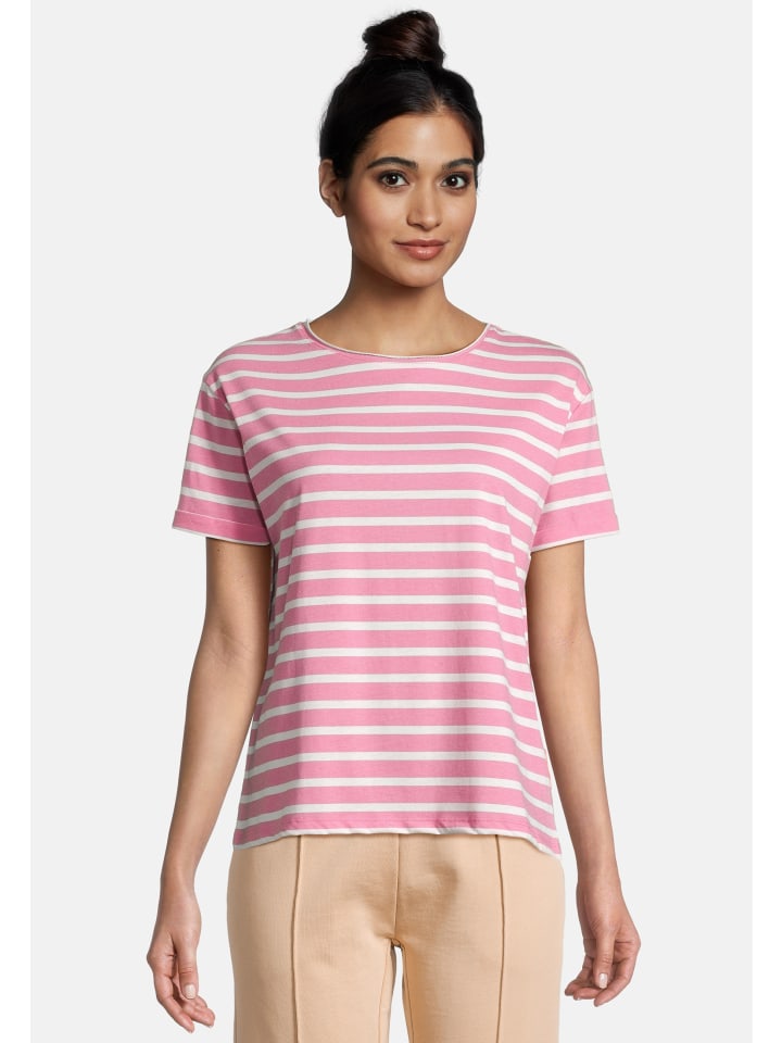 

Salzhaut Футболка OPDEELEN кремового цвета с цветком, Бежевый, Salzhaut Футболка OPDEELEN кремового цвета с цветком