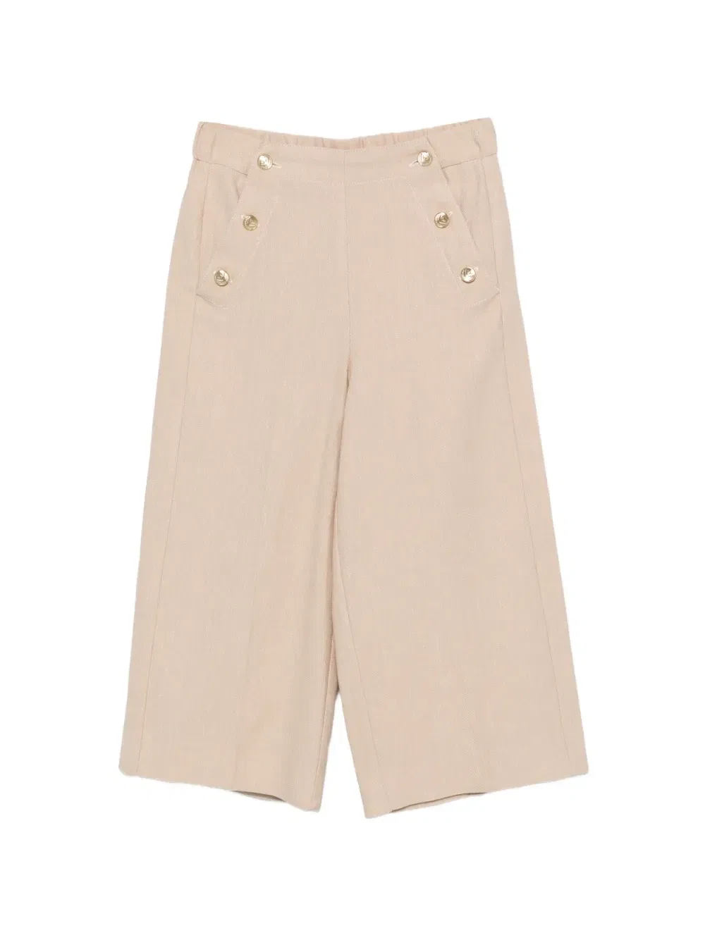 Брюки с пуговицами Emporio Armani Kids, бежевый