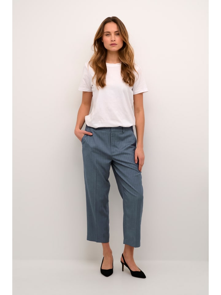 

Костюмные брюки Kaffe, цвет indigo pinstripe