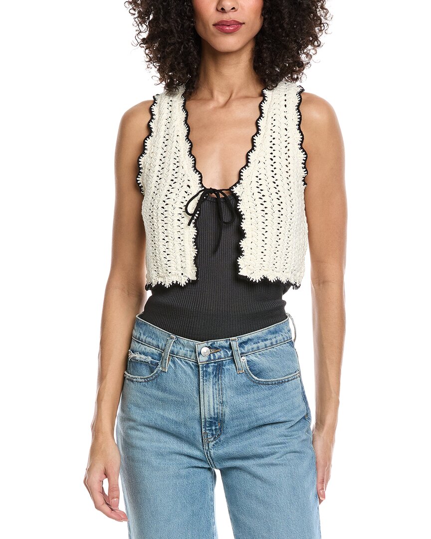 

Ba&sh Жилет Самия Кардиган, белый