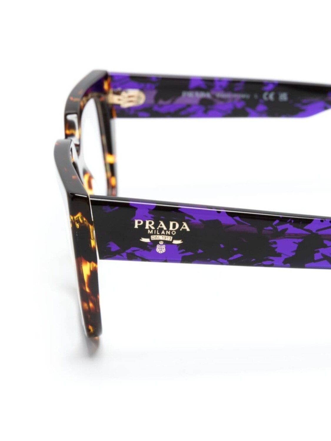 Prada Eyewear очки A03V в оправе 'кошачий глаз', синий — фото 3