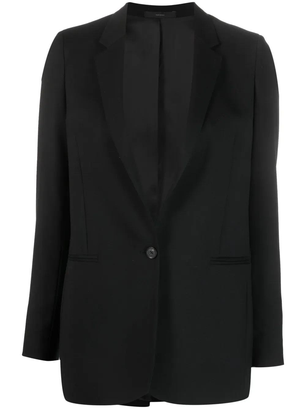 

Шерстяной однобортный блейзер Paul Smith, черный