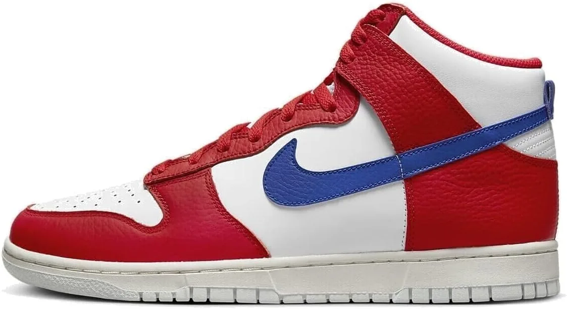 Мужские кроссовки NIKE Dunk High Retro, белый/красный