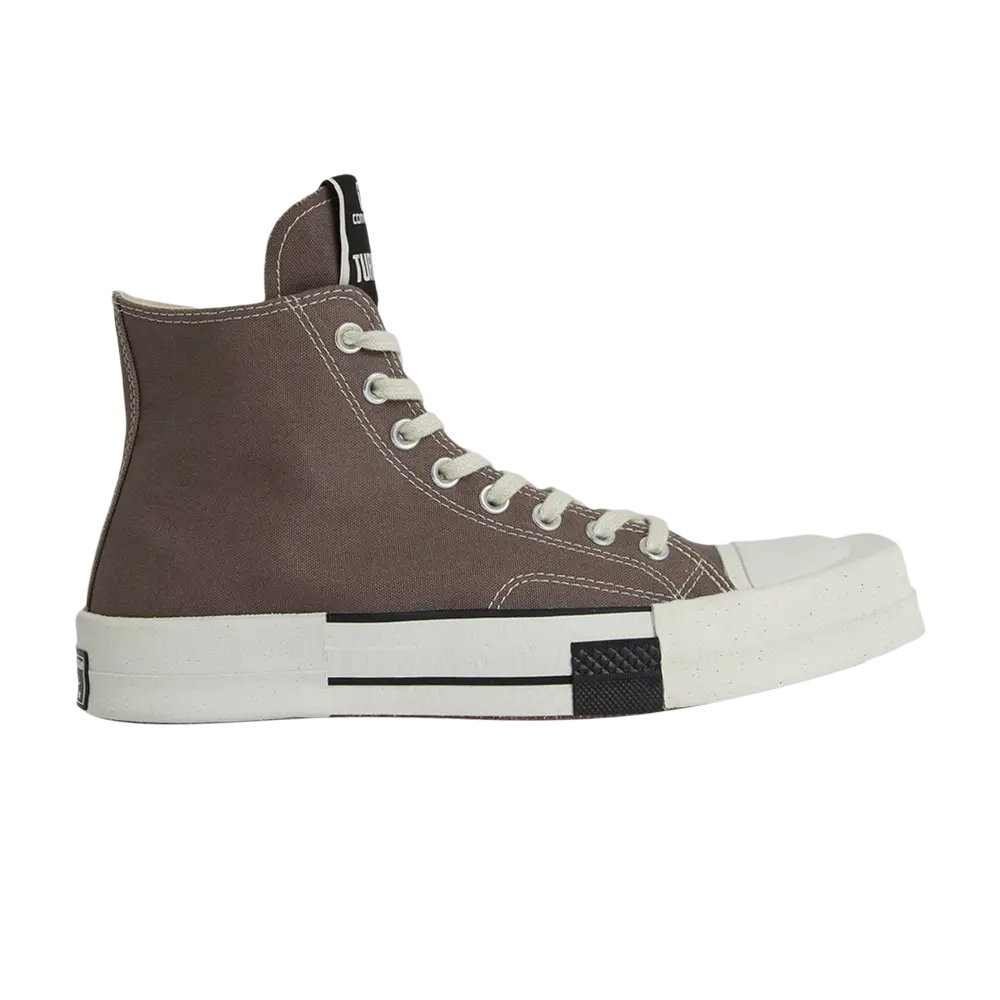 Кроссовки Converse x Rick Owens TURBODRK Chuck 70 без шнурков, коричневый