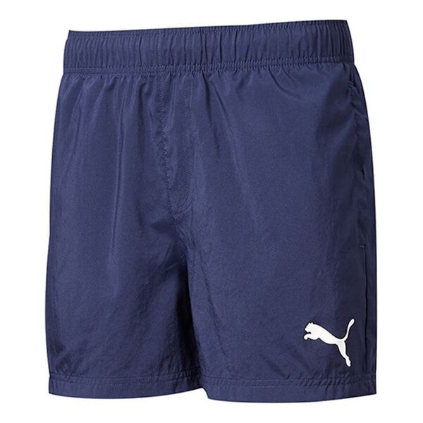 

Шорты embossed logo fleece shorts 'blue white' Puma, синий