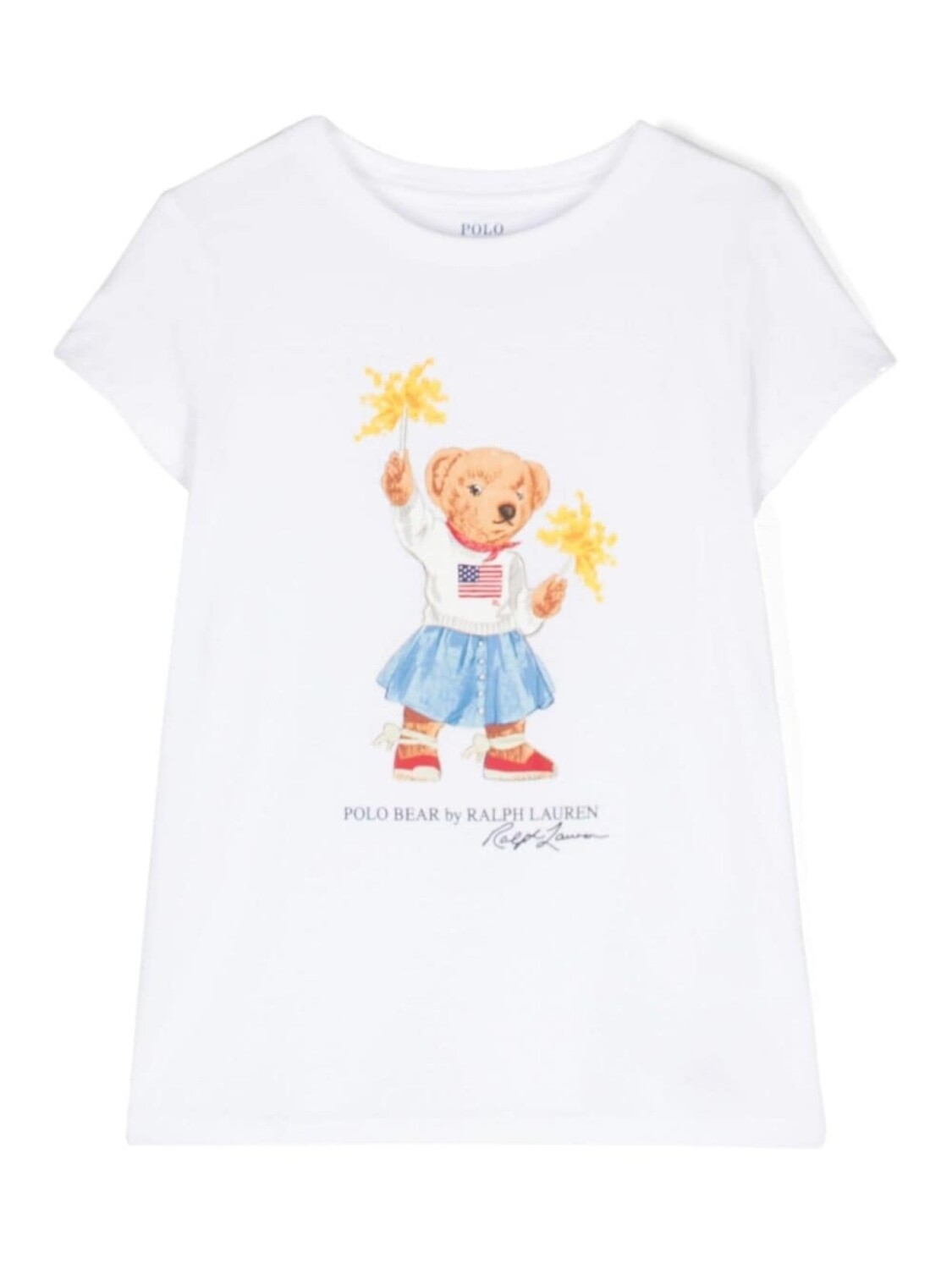 

Ralph Lauren Kids футболка из хлопка с принтом Polo Bear, белый