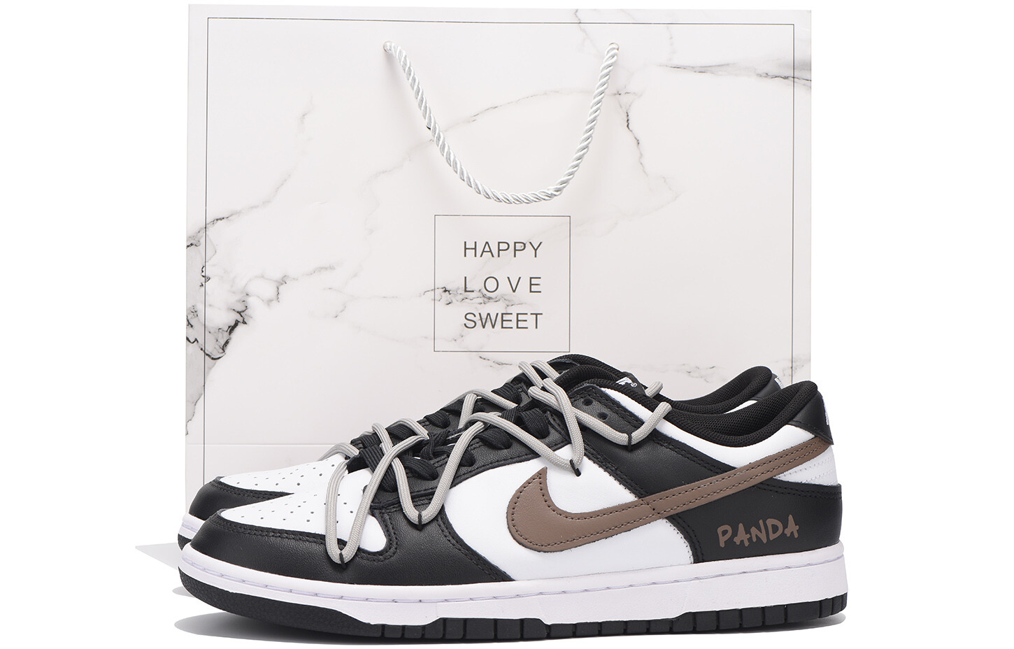 

Кроссовки Nike Dunk Skateboarding Shoes Men Low-top Brown, коричневый