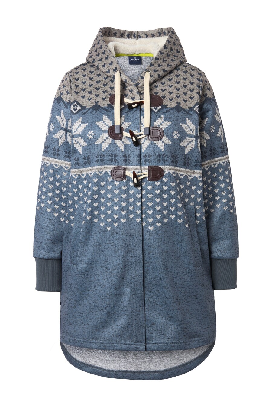 

Худи с капюшоном на молнии LAURASØN, mottled grey/Mixed colors