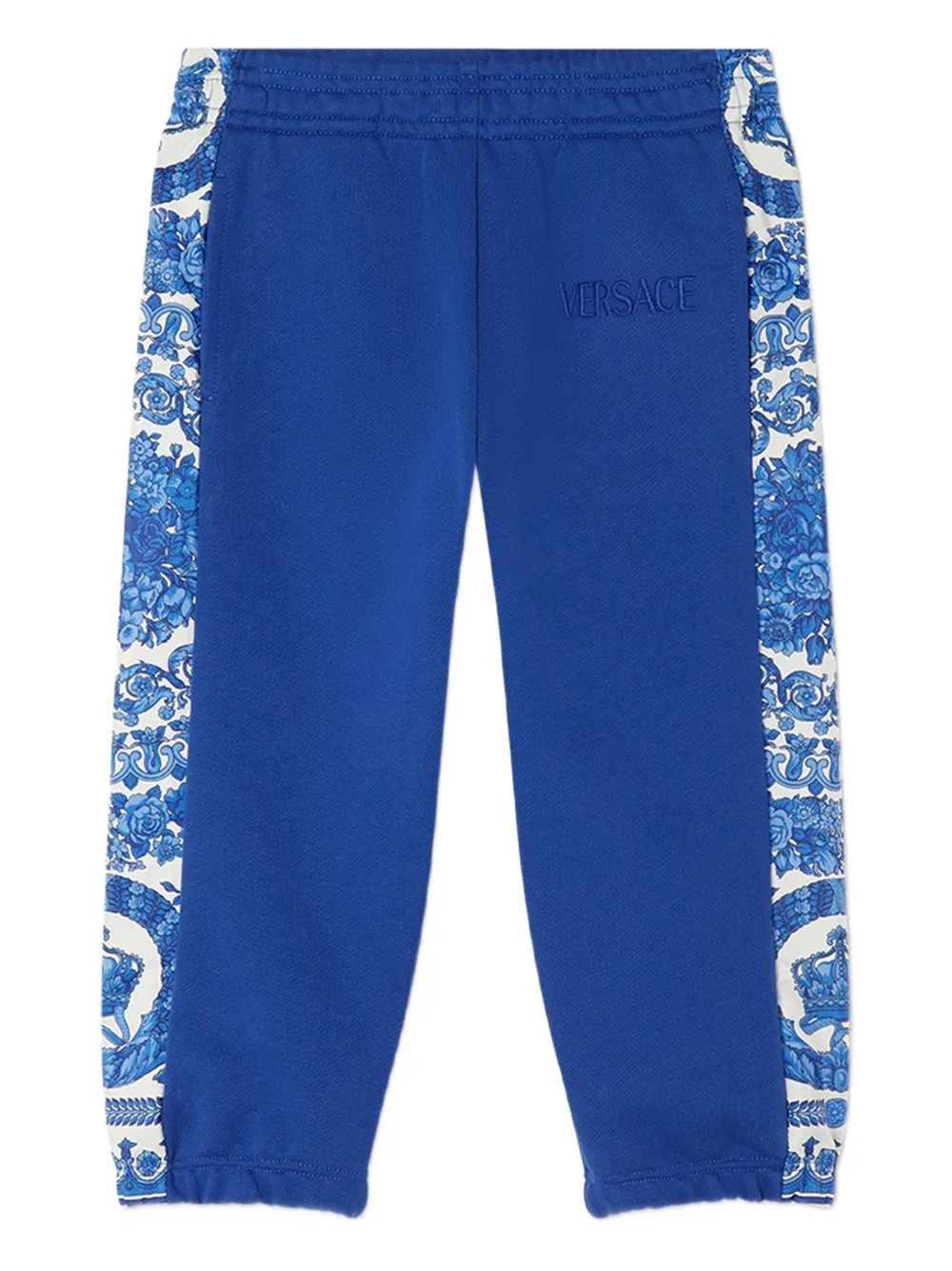 

Спортивные брюки с принтом Barocco Versace Kids, синий