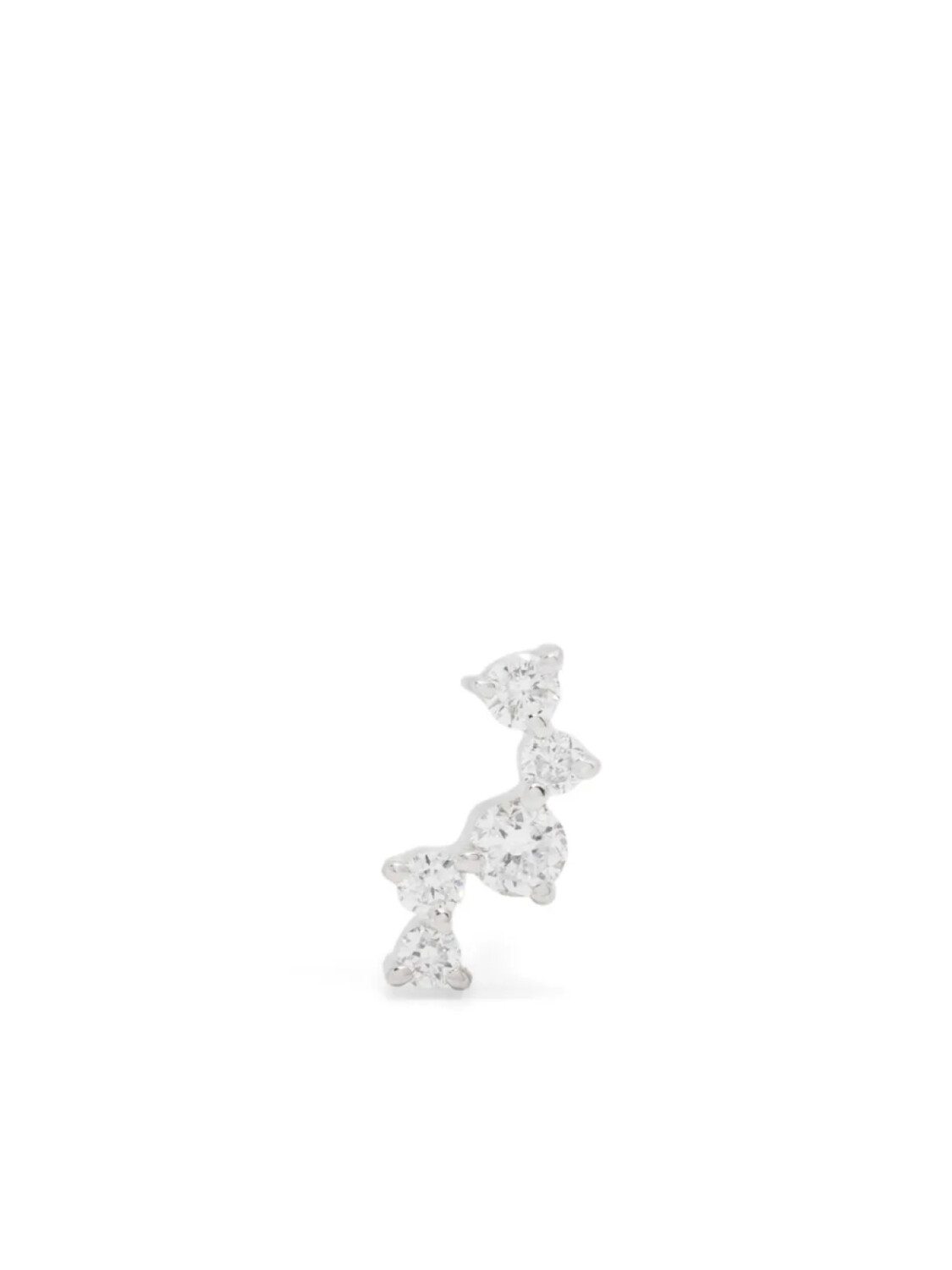 

Серьга Maria Black из 14-каратного белого золота с бриллиантами Flashy Glitz, серебристый