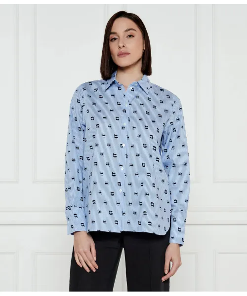

Футболка Ikon AOP Loose fit Karl Lagerfeld, синий