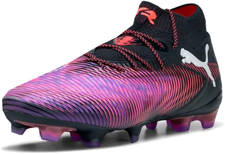 Футбольные бутсы Puma Future 8 Ultimate FG (черный/серо-холодный/флуоресцентно-зеленый) — фото 2