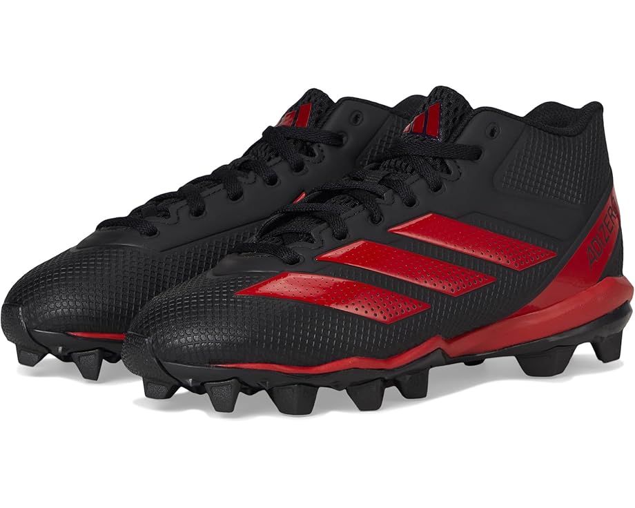 

Кроссовки adidas Kids Adizero Impact.2 Molded American Football Shoes, цвет Black/Team Power Red/Black