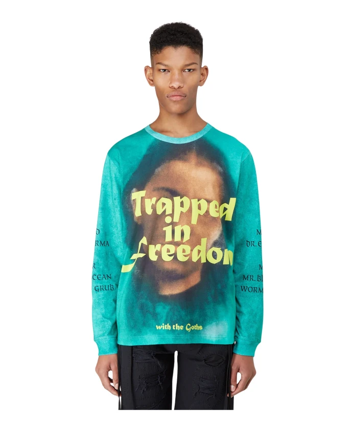 

Толстовка с надписью «В ловушке свободы» Vyner Articles, мультиколор