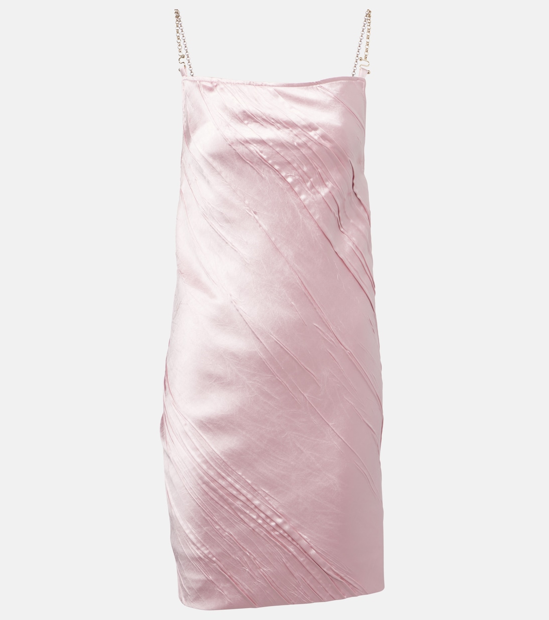 

Карта плиссированное сатиновое мини-платье Sportmax, Rosa