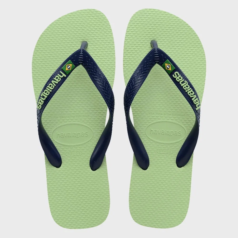Мужские вьетнамки Brazil Logo цвета цитронеллы от Havaianas — фото 3