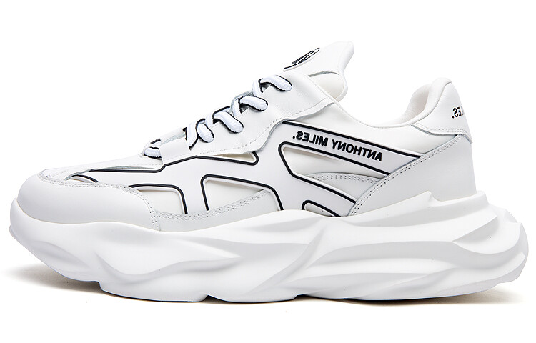 

Кроссовки Anthony Miles Chunky Sneakers Men Low-top White, белый