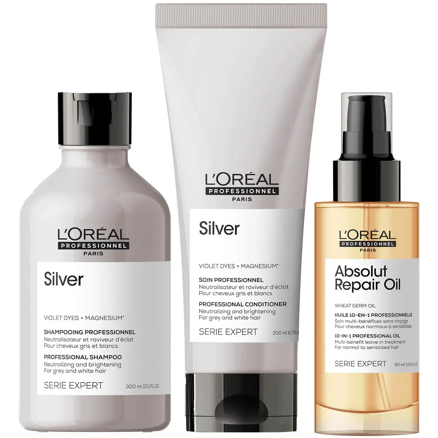 

Silver Трио шампуня, кондиционера и масла L'Oréal Professionnel