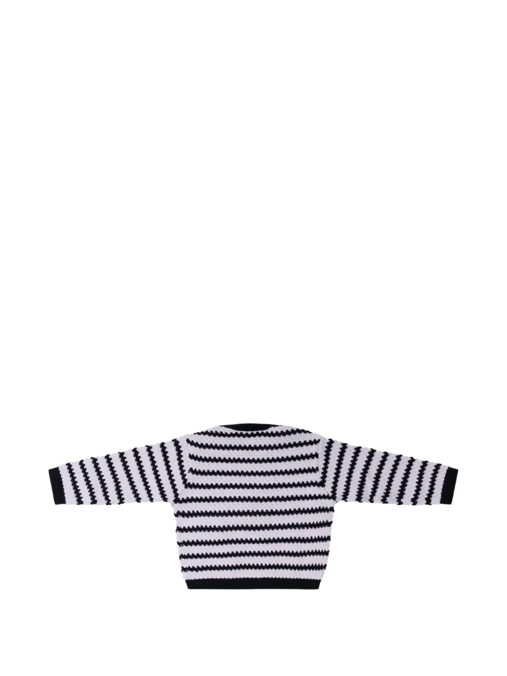 Джемпер в полоску с длинными рукавами Emporio Armani Kids, белый — фото 2