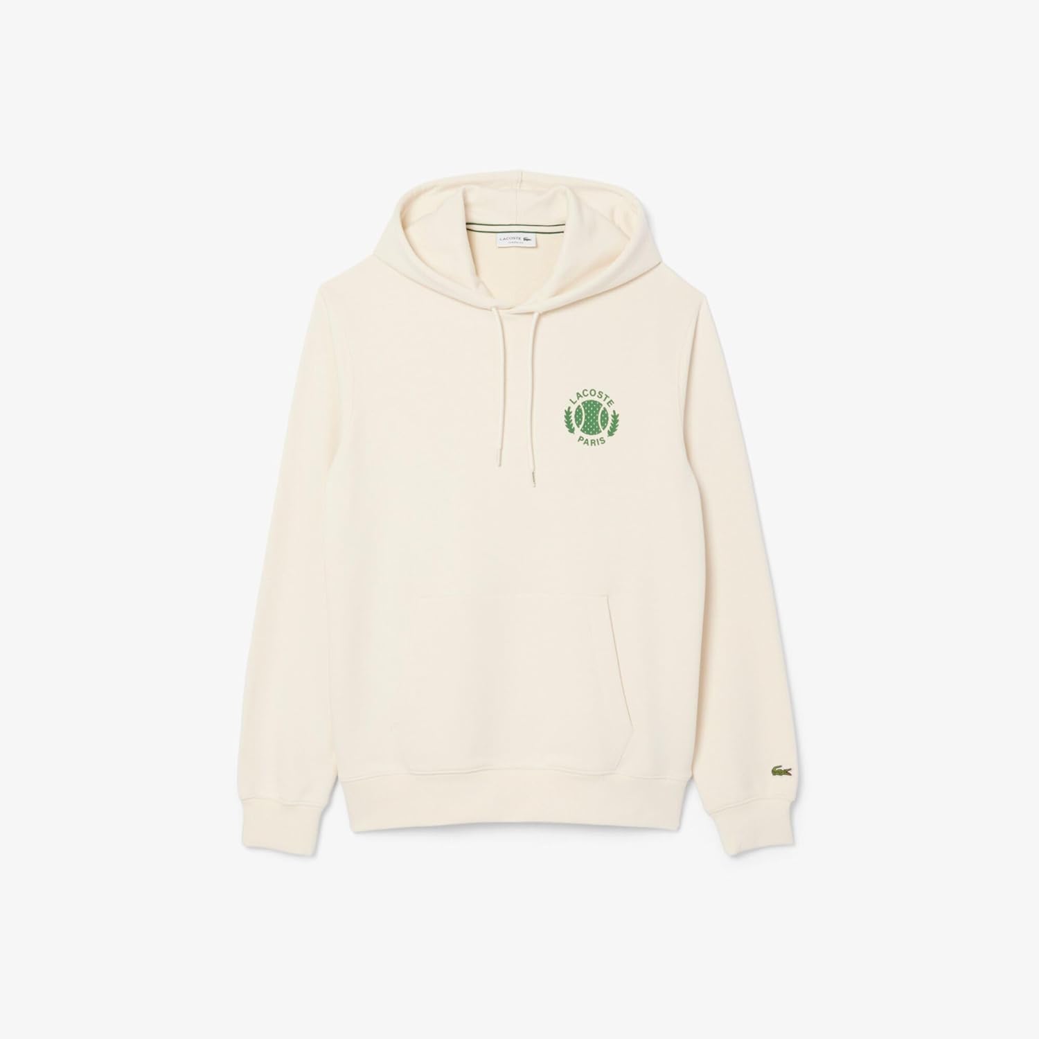 Мужская толстовка Lacoste с логотипом Heritage Tennis, светло-бежевый — фото 4