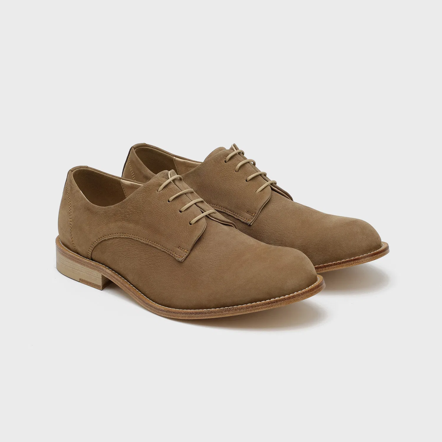 Мужские дерби Firenze.A Contemporary Wrinkle, бежевый нубук
