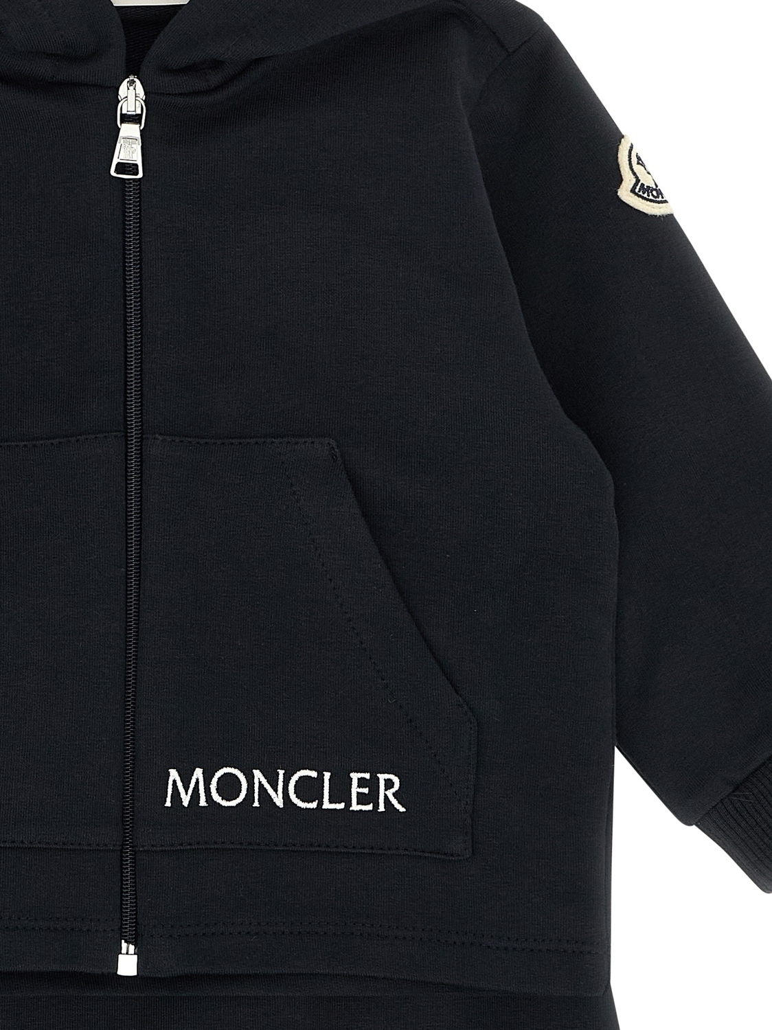 Комплект: худи и джоггеры Moncler Enfant, синий — фото 4