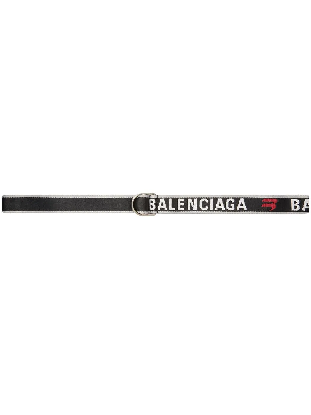 

Узкий ремень с логотипом BALENCIAGA, серый