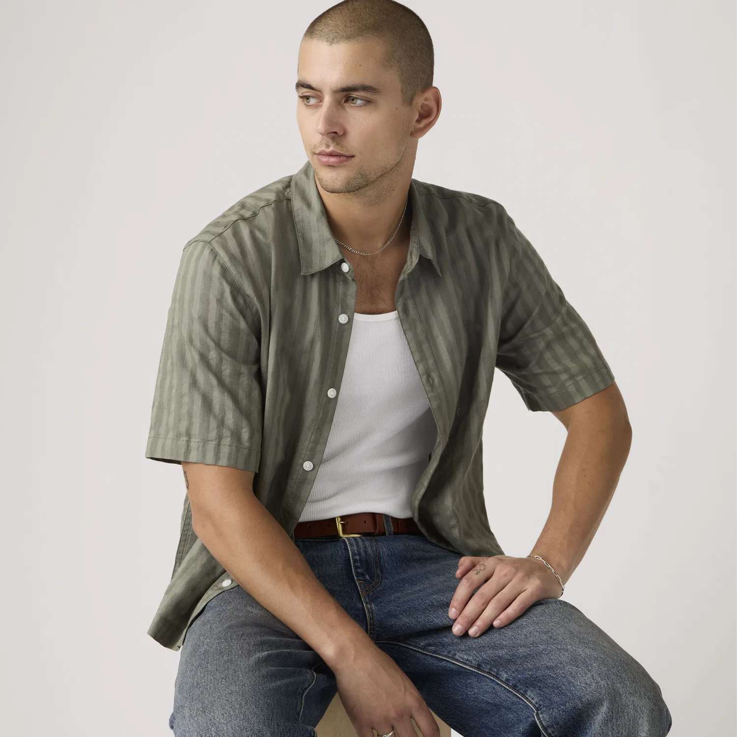Рубашка свободного кроя с коротким рукавом Lama Levi's, Green