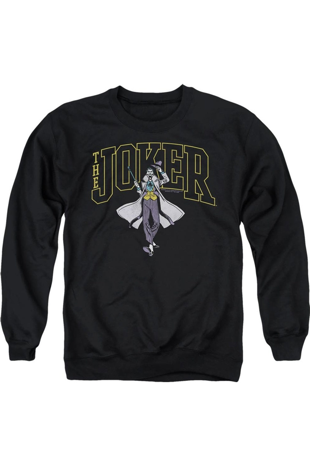 

Толстовка Batman Joker Varsity On Black для взрослых с круглым вырезом Gildan