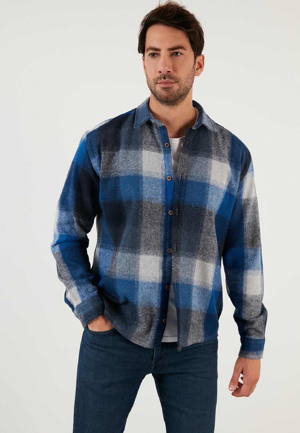 

Рубашка Regular Fit Buratti, цвет royal blue