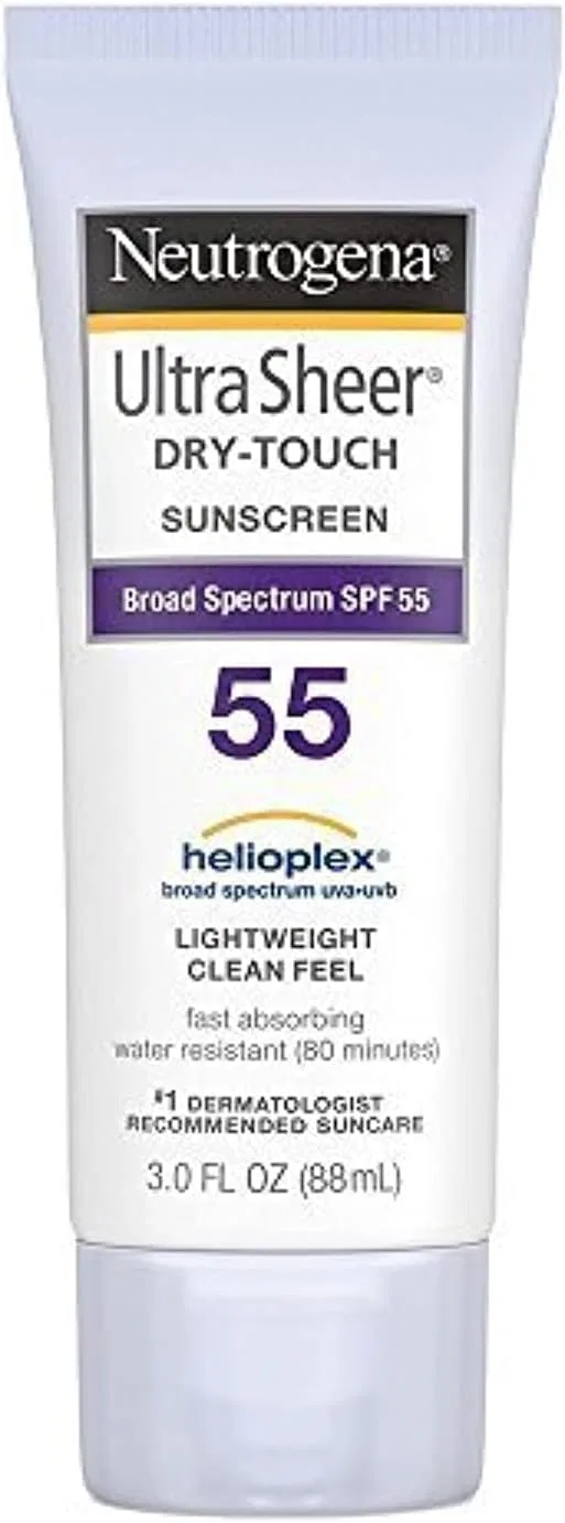 Солнцезащитный крем Ultra Sheer Dry-touch Neutrogena SPF 55 2 шт. по 88 мл