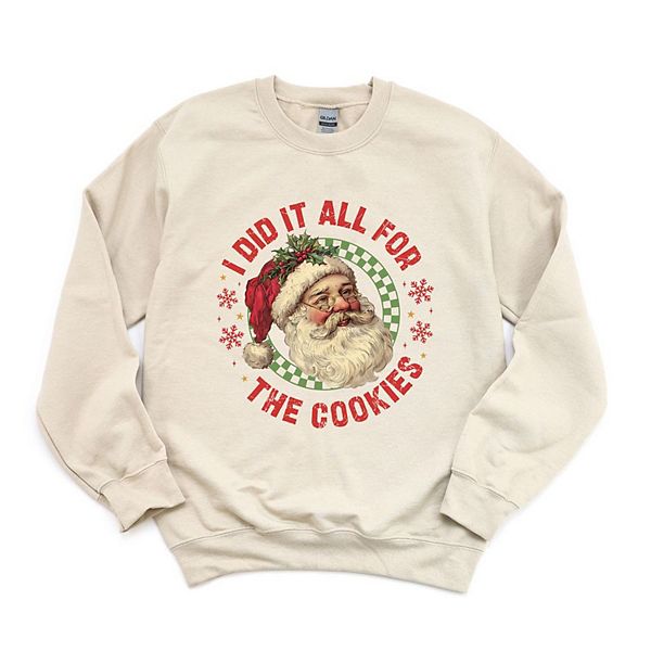 

Свитшот Did it for the cookies santa Simply Sage Market, Dust