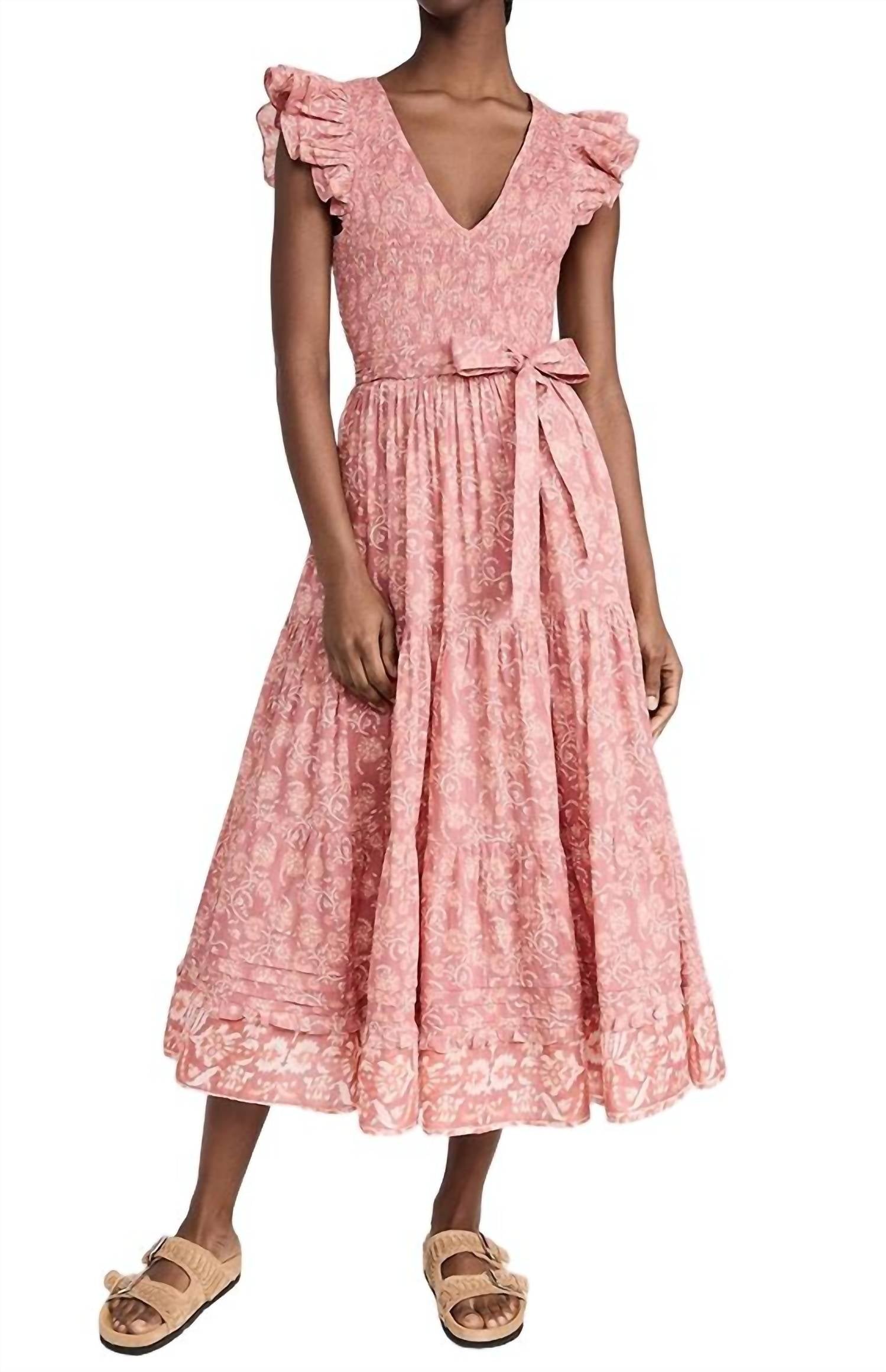 

Платье Rita на щиколотку в цветочном стиле Camara Cleobella, цвет camara floral