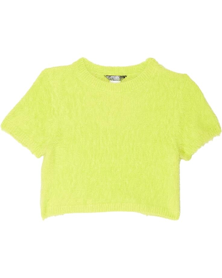 

Свитер TRUCE Crop Faux Mohair Sweater Top, цвет Lime