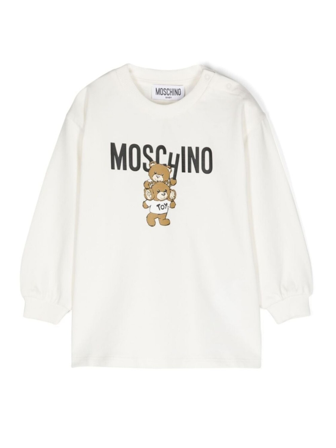 

Moschino Kids платье с логотипом, белый