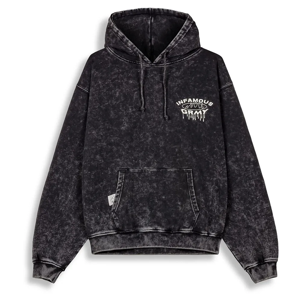 

Худи Grimey Follow The Dollar Washed Vintage, черный