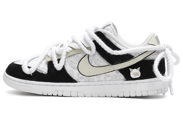 

Кроссовки Nike Dunk Skateboard Shoes Women's Low-Top Black And White/Beige