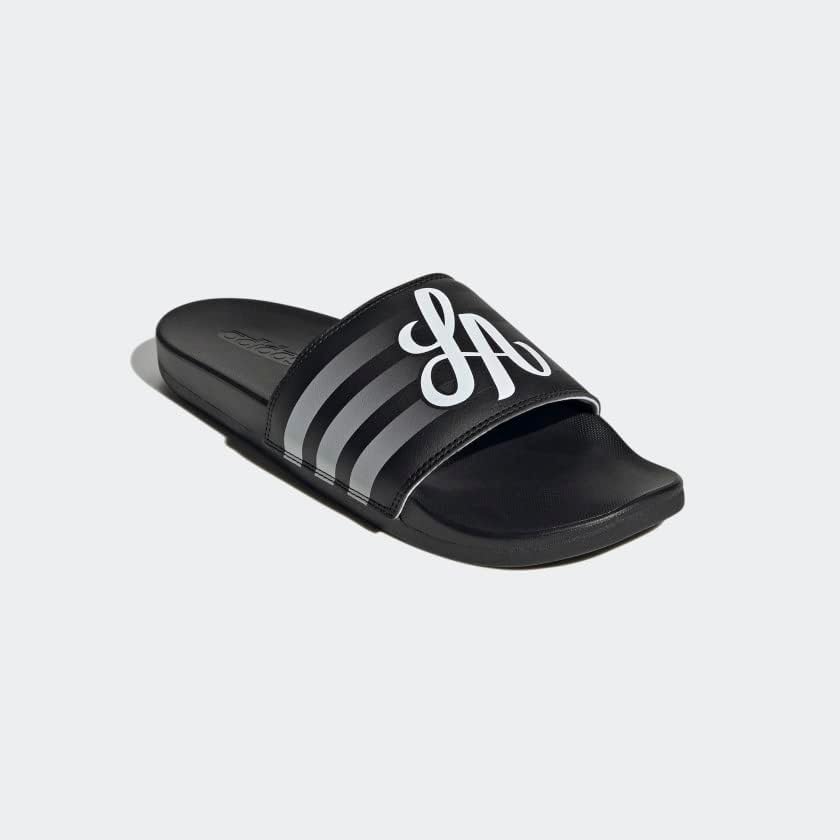 Мужские сандалии adidas Adilette Comfort, белый/черный — фото 4