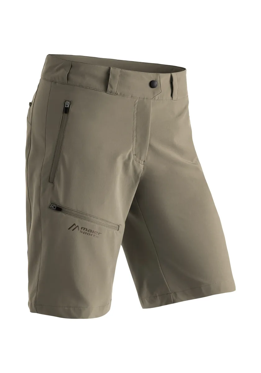 

Функциональные шорты Maier Sports "Latit Short W", экологически чистые функциональные шорты из эластичного материала, бежевый