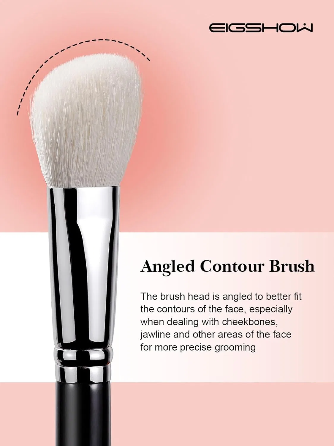 Скошенная кисть для контуринга «F610» от EIGSHOW Eigshow, White — фото 2