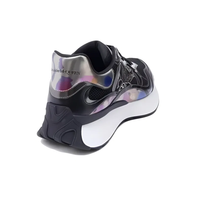 Кроссовки повседневные Sprint Runner Low Alexander McQueen Черно-белые — фото 4
